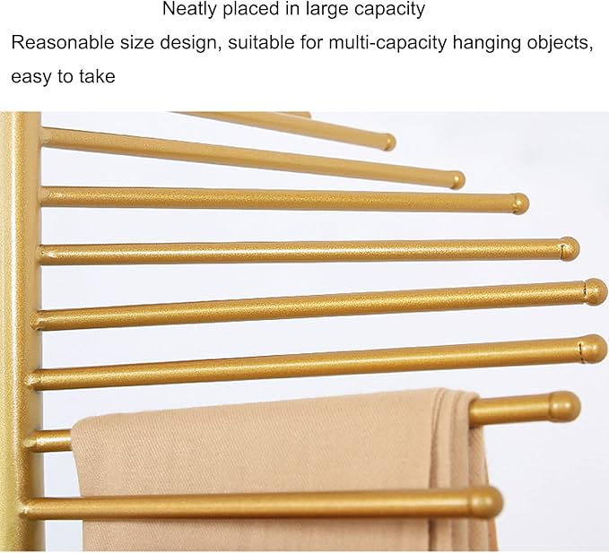 Floor-Standing Metal Spiral Scarf Display Stand, Creative Clothing Store Silk Scarf Shawl Storage Rack, Multi-Purpose Pants Rack Belt/tie Organizer Hanger Holder, Accessory Organizer Rack