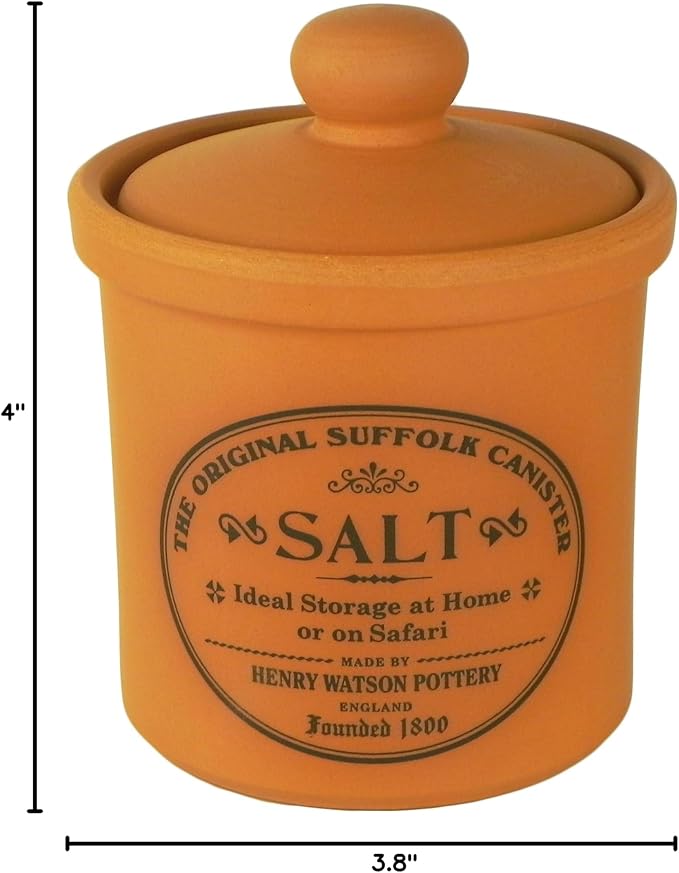 Henry Watson - Salt Jar - Made in England - 3.8 inches x 4 inches