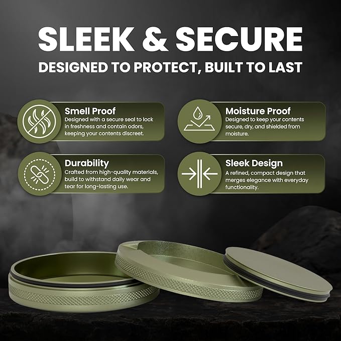 Premium Aluminum Pouch Organizer with Dual Compartment | Waterproof Secure Seal | Compact & Pocket-Friendly | Slim & Lightweight Modern Design for Everyday Use