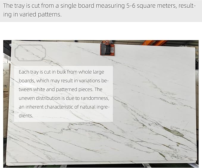Marmor Marble Perfume Tray Bathroom Tray for Decorative,Candles,Jewelry Stone Vanity Tray,Kitchen Counter Decor and Home Decorative Tray(Calacatta Marble) Jewelry Tray Unique Festival Gifts