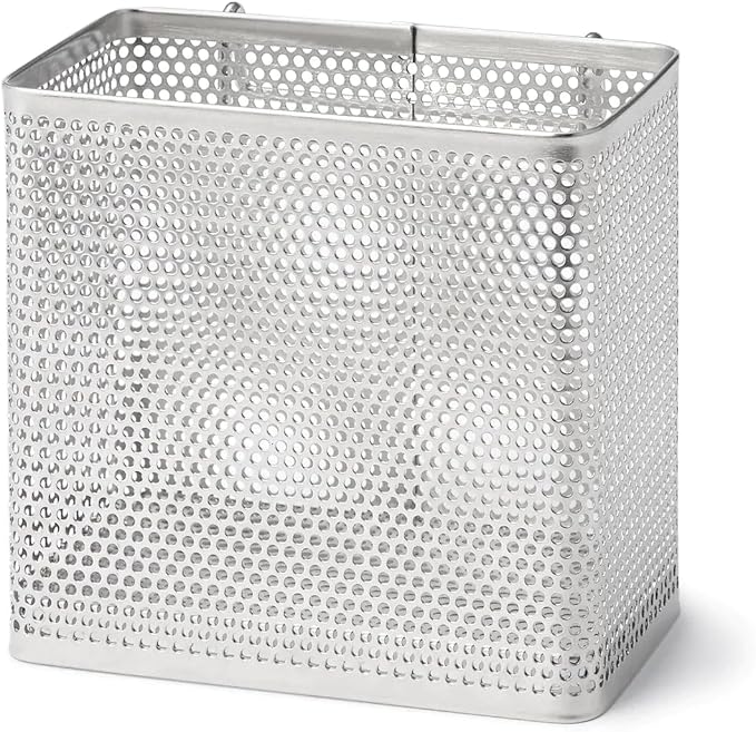 MUJI Stainless Steel Cutlery Stand, Large, シルバー