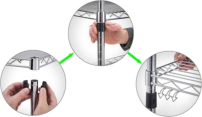 21" Deep x 72" Wide x 27" Height Wire Shelving Kit | 2-Tier | NSF Commercial Storage Rack Unit