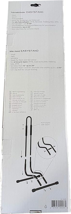 Easystand Unisex's Bicycle Stand, Black, 12-29-Inch
