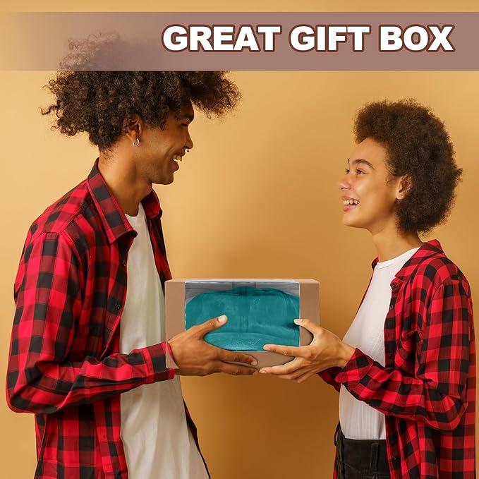 DoubleFill 50 Pcs Hat Boxes with Clear Window, Foldable Gift Boxes for Baseball Caps, Storage, Display and Shipping (Brown)