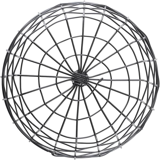 G.E.T. Round Heavy-Duty Iron Wire Utility Storage Basket for Pantry, Storage and More, 8" x 5"