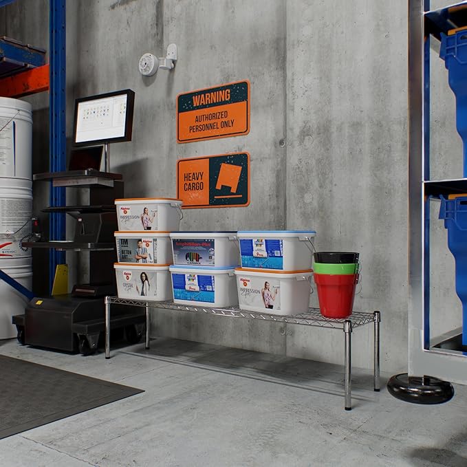 14" Deep x 60" Wide x 14" Height Wire Shelving Kit | 1-Tier | NSF Commercial Storage Rack Unit