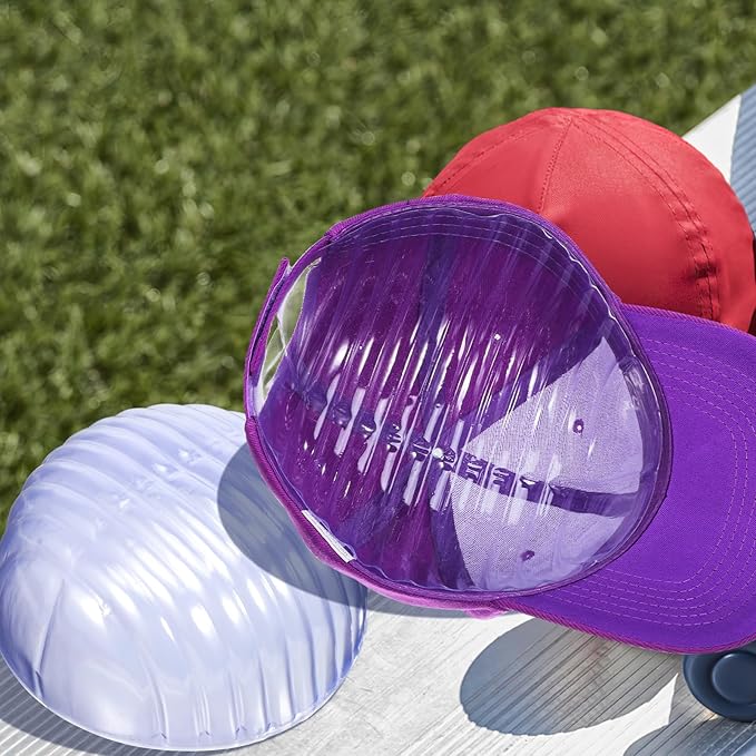 SEWACC 10pcs Baseball Caps Inserts Shaper Plastic Hat Inner Support, Clear Display Holder Cap Inner Liner, 7.48 x 7.48 x 3.93 Inch