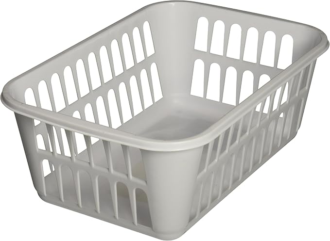STERILITE Medium Plastic Basket, White, Pack of 12