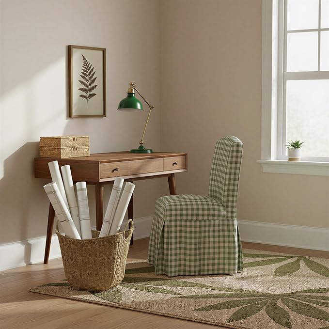 Household Essentials Brown Wicker Storage Basket with Handles Large | Natural Seagrass