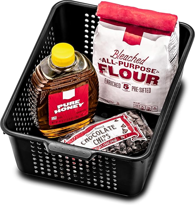 madesmart Medium Storage Basket, Granite