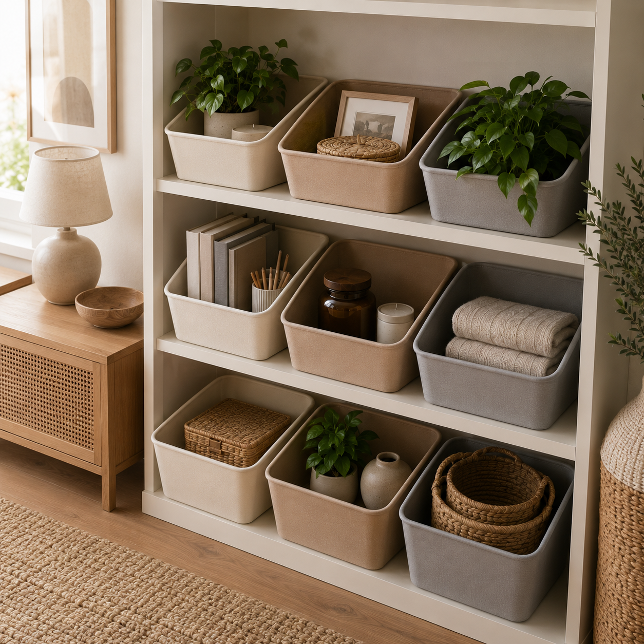 Open Storage Bins
