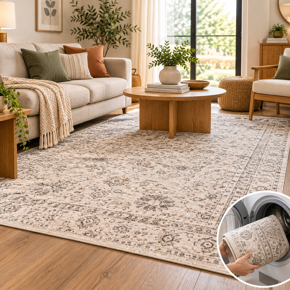 Machine Washable Area Rugs