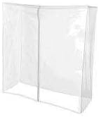 Only Hangers Vinyl Cover for the Double Rail Rolling Clothing Rack, Heavy Duty (Rack not included)