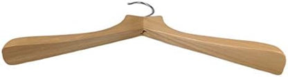 Natural Finish Closet Clothes Hangers - Set of 20