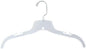 NAHANCO 17” Super Heavy Weight Plastic Shirt/Dress Hangers, White (Pack of 100), Made in USA