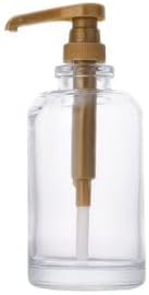 Coffee Bar Accessories: Coffee Syrup Dispenser Set with 2 Glass Bottles (19.6 Oz), Gold Pumps, Funnel, Waterproof Syrup Labels, 2 Golden Spoons, and Straw Brush - Elegant Syrup Dispenser