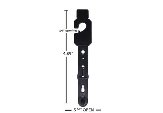 NAHANCO Black Belt Hanger, 500 Pieces