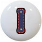 American Alphabet USA Letters Series Style 1 on 1.5" DECORATIVE Glossy Ceramic Dresser Drawer PULLS Cabinet Cupboard KNOBS (I)
