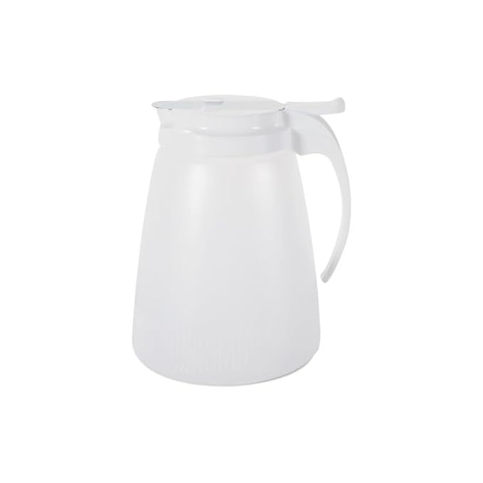 CAC Poly SYDP-48 Syrup Dispenser with White Cap 48 oz.