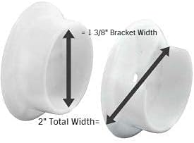 1 3/8" Thick Solid Wood Closet Pole with Plastic End-brackets (6 FT)