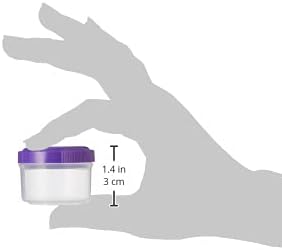 Sistema 4-Piece Salad Dressing and Condiment Containers with Lids for Lunch
