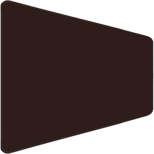 31.5" x 15.7" Waterproof Fabric Mouse Mat, Rubber Anti-Slip Base, Brown by CustomerFirstServiceFirst