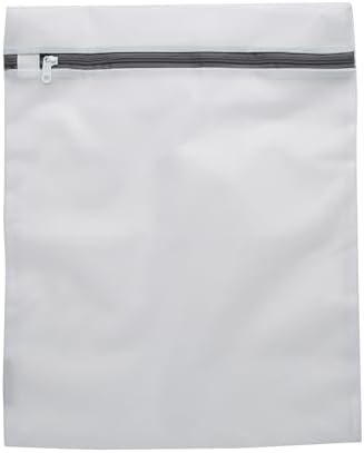 Laundry 360 Large Mesh Wash Bag | Laundry | Washing Machine | Zipper Closure | Prevents Pulling and Tearing | Clothes | Garments | Delicates | Socks | White by Unknown