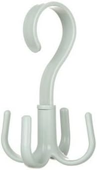 Space Saving Rotated Hanger Hooks Wardrobe Clothes Rack Hanger Organizer Bag Hanger Shoes Belt Scarf Hanging Rack Closet Hanger (Green)