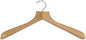 Natural Finish Closet Clothes Hangers - Set of 10