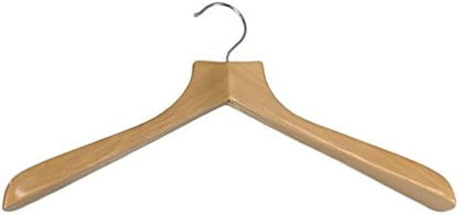 Natural Finish Closet Clothes Hangers - Set of 5