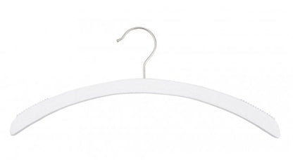 NAHANCO 40117 Retro Series Wooden Top Hangers, 16", Low Gloss White (Pack of 100)