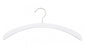 NAHANCO 40117 Retro Series Wooden Top Hangers, 16", Low Gloss White (Pack of 100)
