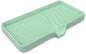Silicone Soap Dish with Drainer | Quick-Dry Holder for Sponge, Dispenser, Scrubber, Bottle and Cup | for Kitchen, Shower and Bathroom (Light Green, Large, 1 Pack)