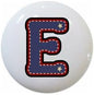 American Alphabet USA Letters Series Style 1 on 1.5" DECORATIVE Glossy Ceramic Dresser Drawer PULLS Cabinet Cupboard KNOBS (E)