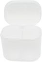 home transparent cotton pads/swabs large capacity storage box with PP(polypropylene) material, easy to use and take,beautiful design, muti-purpose, moisture-proof and dust-proof (Home)