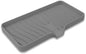 Silicone Soap Dish with Drainer | Quick-Dry Holder for Sponge, Dispenser, Scrubber, Bottle and Cup | for Kitchen, Shower and Bathroom (Grey, Large, 1 Pack)
