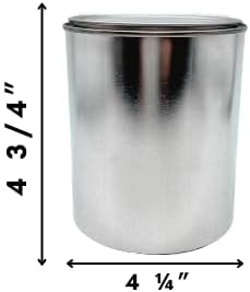 Empty Paint Cans with Lids – Quart/32 oz Unlined Containers for Paint, Solvents, Crafts & DIY, Can opener, Marker and Labels included 8 Pack