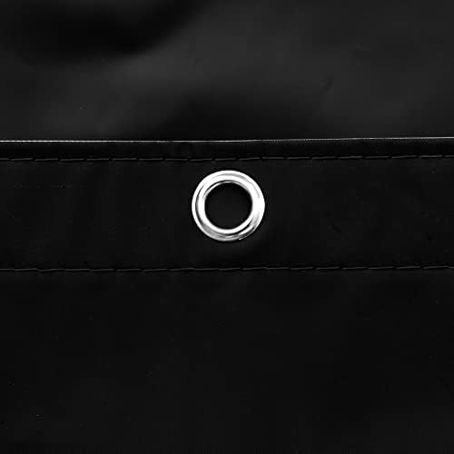 Barossa Design Black Stall Shower Curtain Liner 36" W x 72" H - Image 4