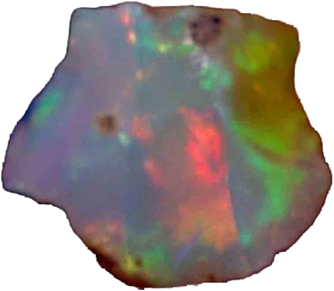 Dazzlegems Ultra Fire Opal Rough Gemstone, Raw Crystals Gemstone, Ethiopian Opal Rock, Jewelry Making Supplies, Chakra Healing, Energy Stone, Reiki, Meditation, Art-Crafts-Diy Stone,02.45Cts,