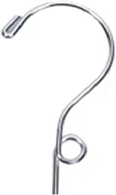 NAHANCO Metal Shirt Hangers - 18" Chrome-Plated, Loop Hook (Pack of 100)