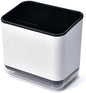 Utensil Holder Cutlery Drainer Sink Caddy, Chopsticks Holder Spoon Chopsticks Fork Drain Rack Basket Storage Holder Organizer Compartment Box (Black)
