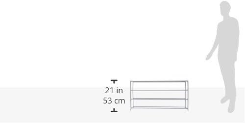 Whitmor 4 Tier 20 Pair Floor Shoe Rack - White