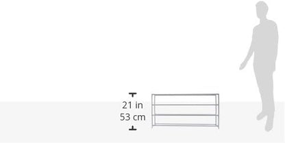 Whitmor 4 Tier 20 Pair Floor Shoe Rack - White
