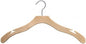 NAHANCO Contemporary Collection: Wooden Shirt Hanger with Notches, 17" Natural (Pack of 100)