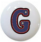 American Alphabet USA Letters Series Style 1 on 1.5" DECORATIVE Glossy Ceramic Dresser Drawer PULLS Cabinet Cupboard KNOBS (G)