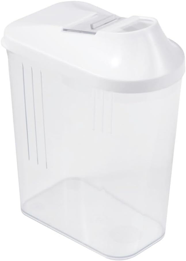 keeeper Paola Pouring Box, Infinitely Adjustable Lid, Plastic, 1 L, 11 x 6.5 x 19 cm, White