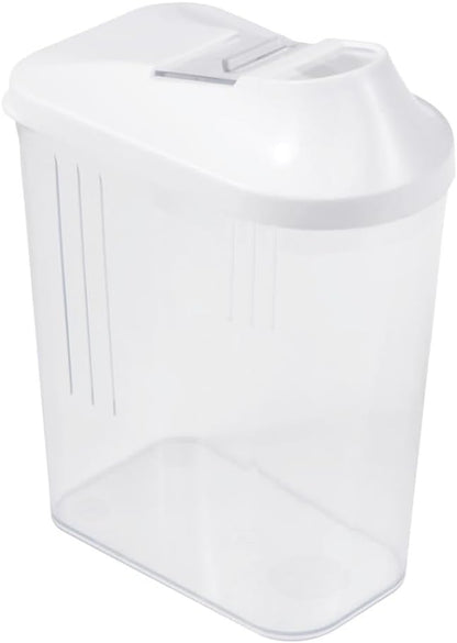 keeeper Paola Pouring Box, Infinitely Adjustable Lid, Plastic, 1 L, 11 x 6.5 x 19 cm, White