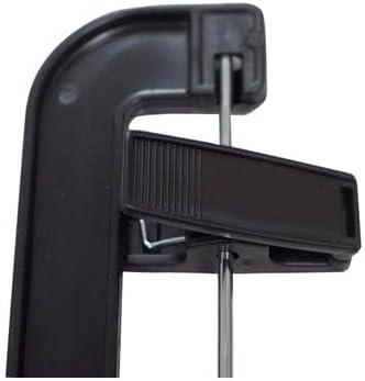 NAHANCO 14” Heavy Weight Plastic Skirt/Pant Hangers with Black Hook and Black Plastic Clips, Pack of 100