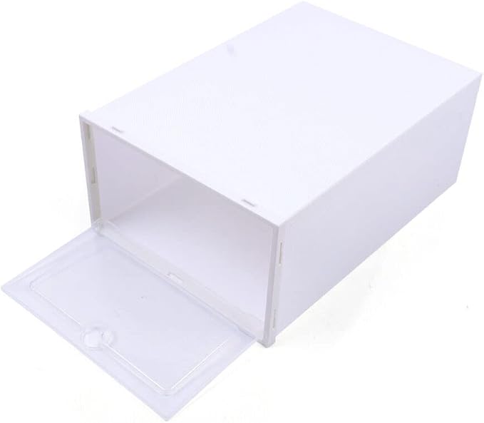 Shoe Boxes Clear Plastic Stackable,24 Pack Shoe Storage Boxes, Shoe Storage Box, Shoe Organizer for Closet, Space Saving Foldable Shoe Sneaker Containers Bins Holders