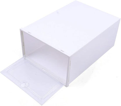 Shoe Boxes Clear Plastic Stackable,24 Pack Shoe Storage Boxes, Shoe Storage Box, Shoe Organizer for Closet, Space Saving Foldable Shoe Sneaker Containers Bins Holders